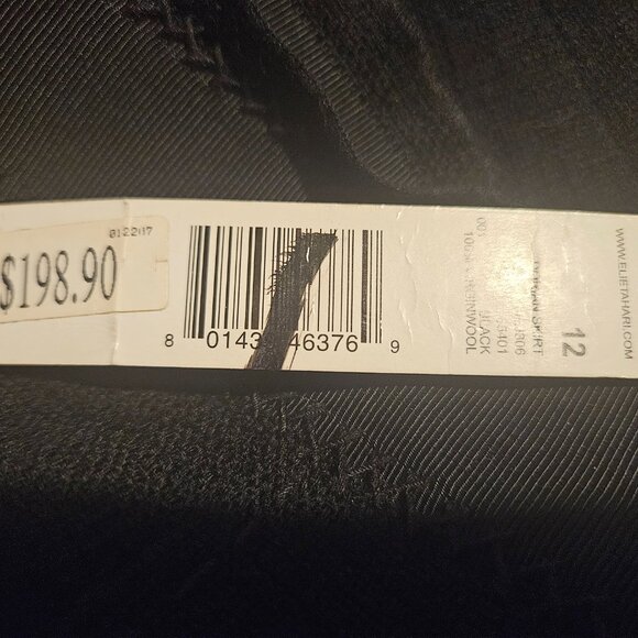 Elegant vintage Elie Tahari wool skirt with beaded embroidery (see sizing below) - Picture 10 of 16